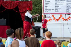 Fall Festival Magician on Stage