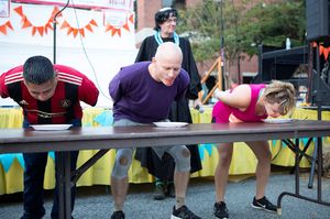 Fall Festival Adult Pie Eating Contest