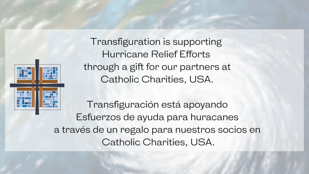 Transfiguration helping Hurricane Relief