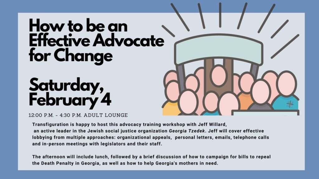 How to be an effective advocate for change – workshop