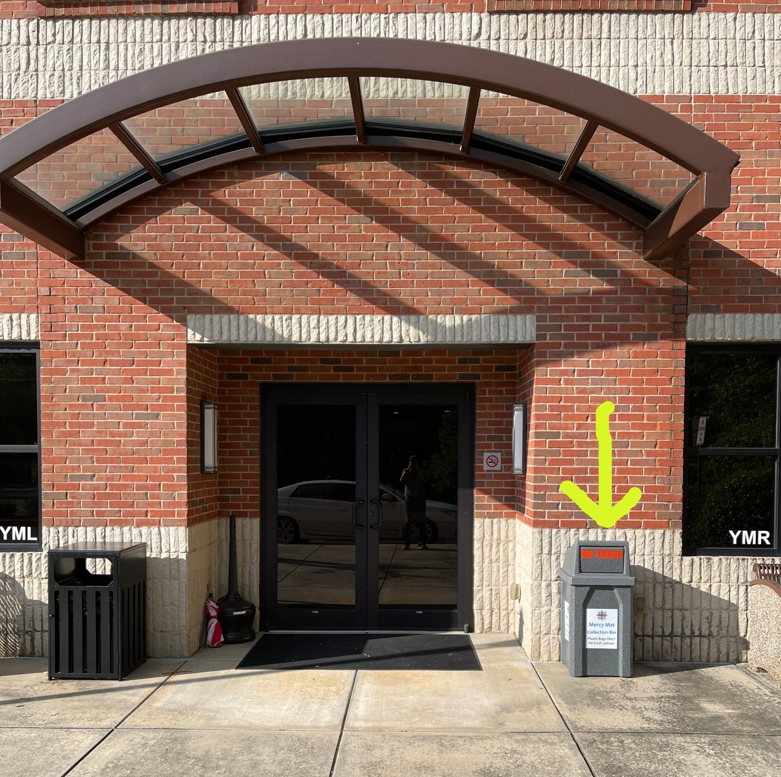 Have you noticed? We now have a receptacle for grocery plastic bags